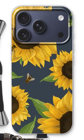 Sunflower and bees