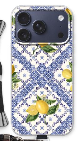 Blue tiles and lemons