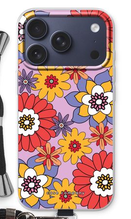 Retro Flowers - Purple