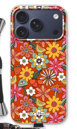 Retro Flowers - Red