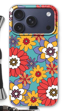 Retro Flowers - Blue