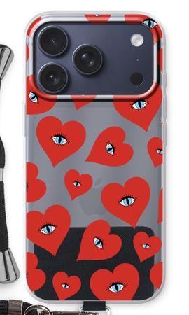 Red heart eyes