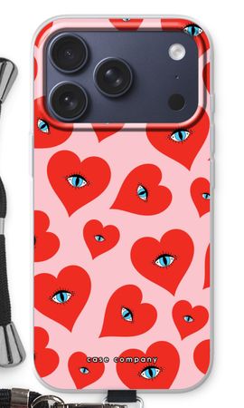 Red heart eyes