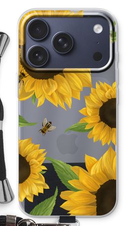 Sunflower and bees