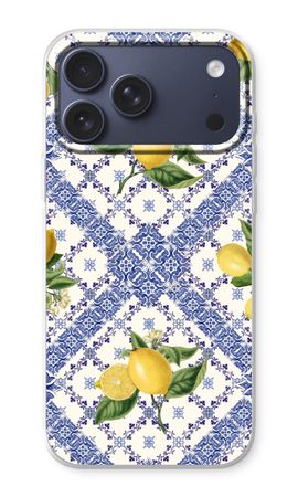 Blue tiles and lemons