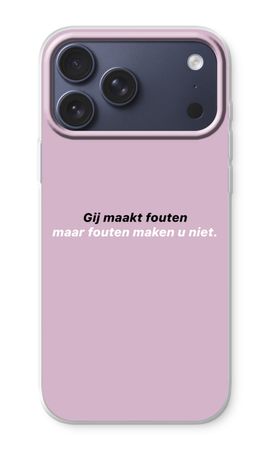 Fouten maken u niet