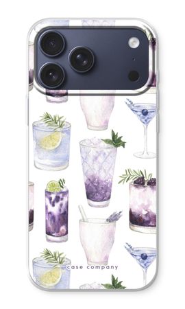 Violet cocktails