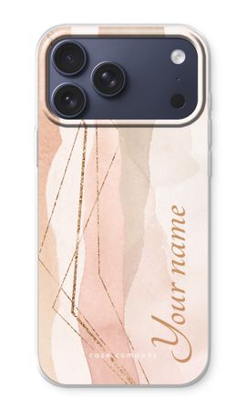 Gold Lines Namecase - Blush