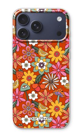 Retro Blumen - Rot