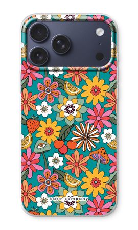 Retro Bloemen N°2 - Blauw