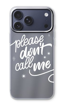Don't call