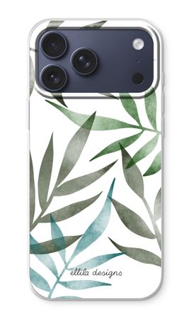 Tropical watercolor leaves