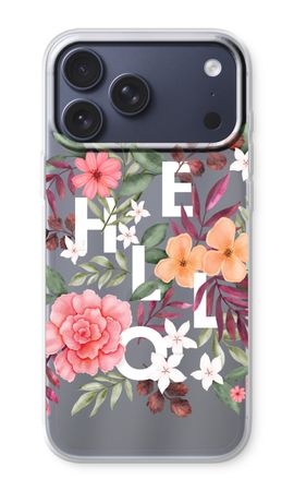 Hello in flowers