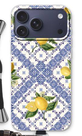 Blue tiles and lemons