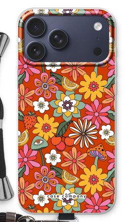 Retro Flowers - Red