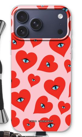 Red heart eyes