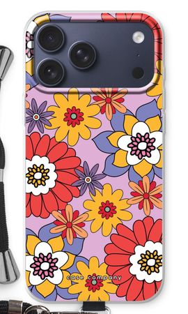 Retro Flowers - Purple