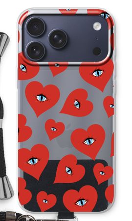 Red heart eyes
