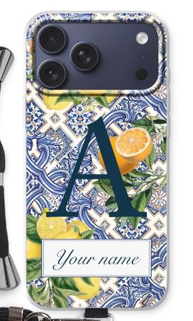 Monogram Blauwe tegels