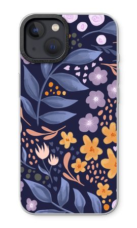 Flowers with blue leaves