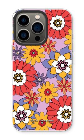 Retro Flowers - Purple