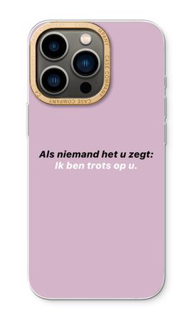 Ik ben trots op u