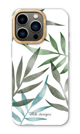 Tropical watercolor leaves