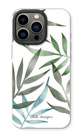 Tropical watercolor leaves