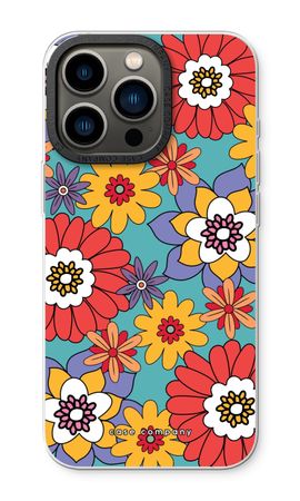 Retro Flowers - Blue