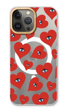 Red heart eyes