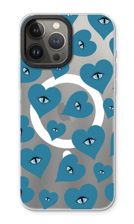 Blue heart eyes