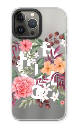 Hello in flowers
