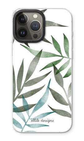 Tropical watercolor leaves