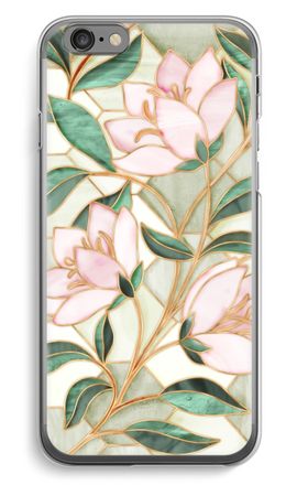 Orange stained glass flower