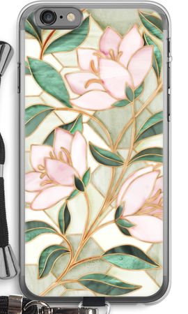 Orange stained glass flower