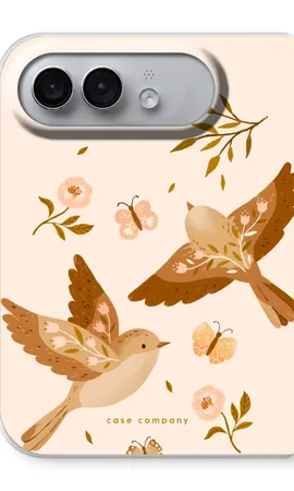Fluttering Pair, iPhone Duo soft case