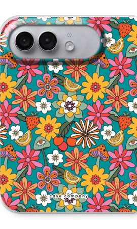 Retro Blumen N°2 - Blau