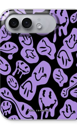 Schmelzender Smiley - Lila