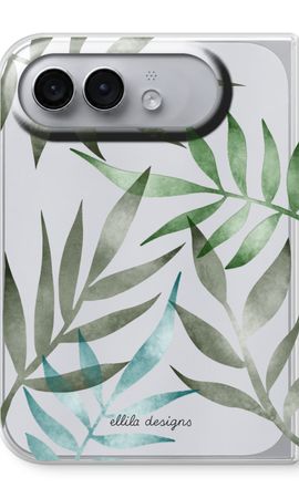 Tropical watercolor leaves