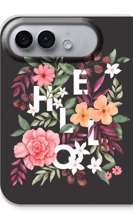 Hello in flowers