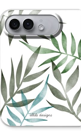 Tropical watercolor leaves