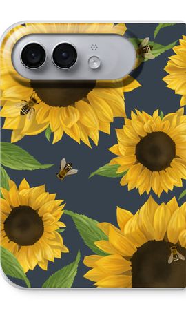 Sunflower and bees