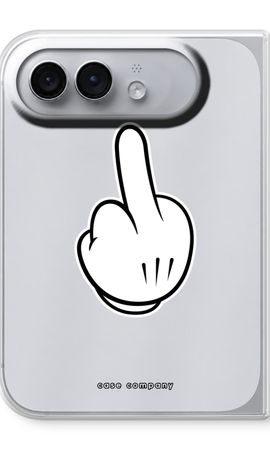 Mittelfinger schwarz