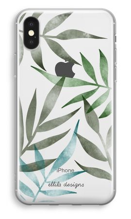 Tropical watercolor leaves