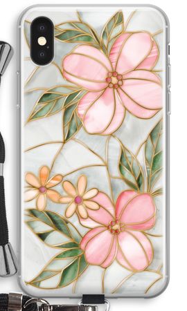 Orangefarbene Glasmalerei-Blume