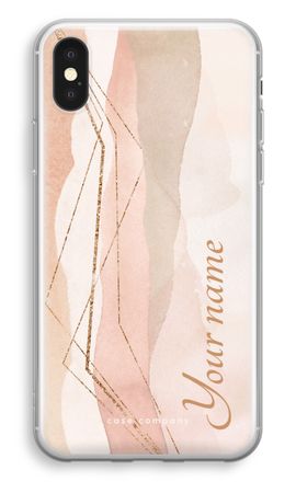 Gold Lines Namecase - Blush