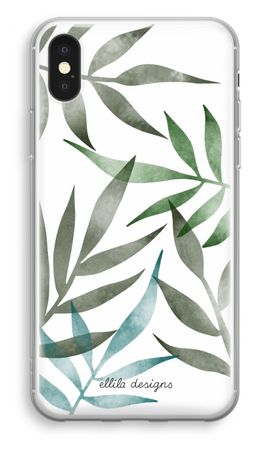 Tropical watercolor leaves