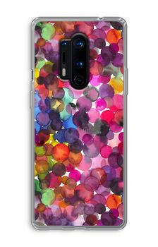 Overlappende waterverfstippen