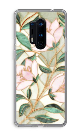 Orange stained glass flower