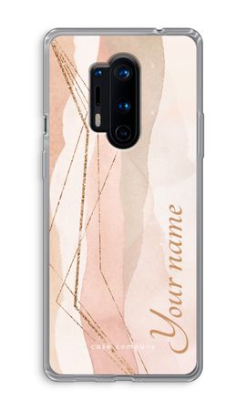 Gold Lines Namecase - Blush